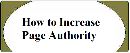 How to increase Page Authority