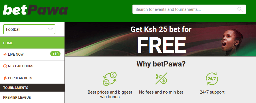 betPawa website