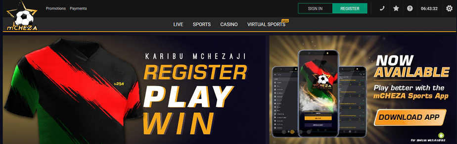mCHEZA website