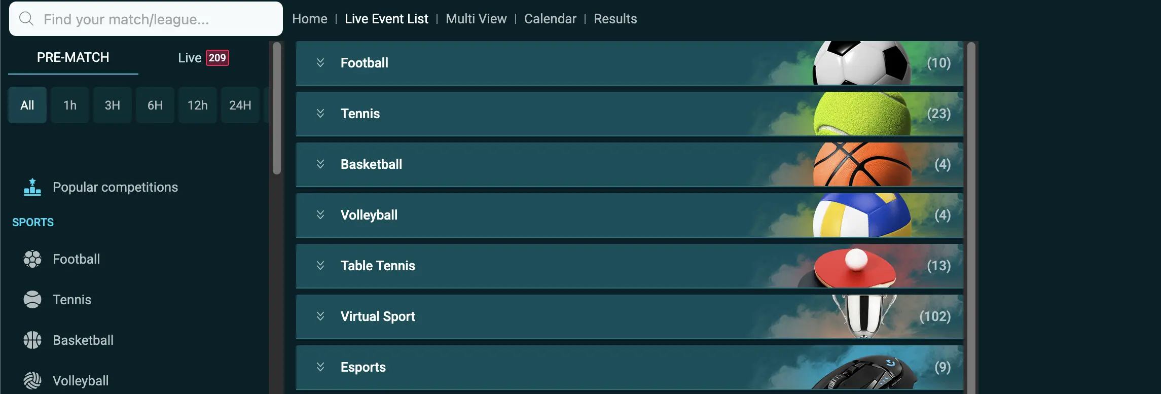 CaptainsBet Live Betting