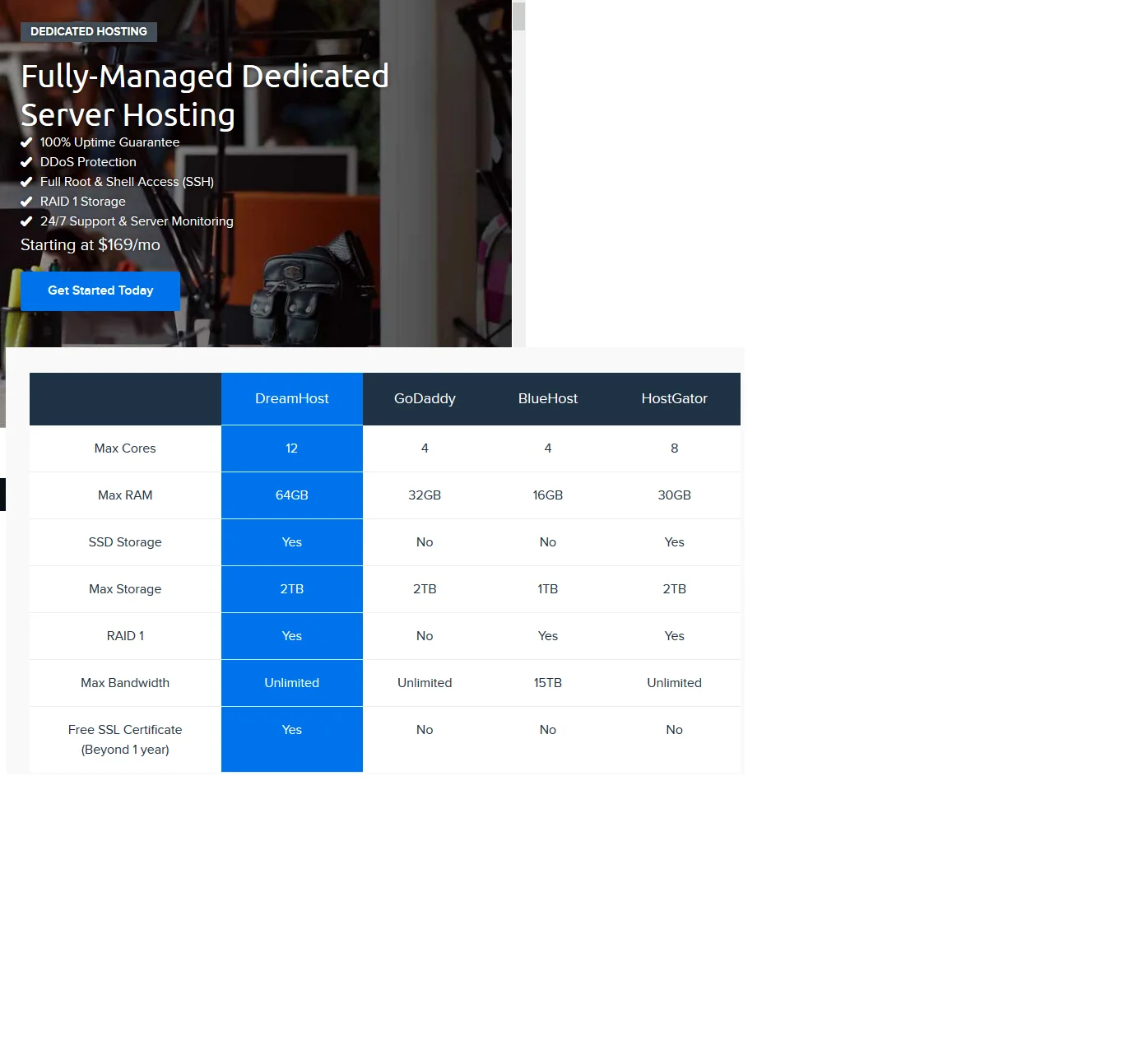 DreamHost Dedicated Hosting Black Friday deals 2025