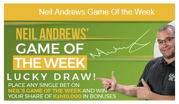 Eazibet Neil Andrews' Game of the Week bonus