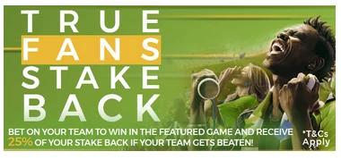 Eazibet True fans stake back bonus