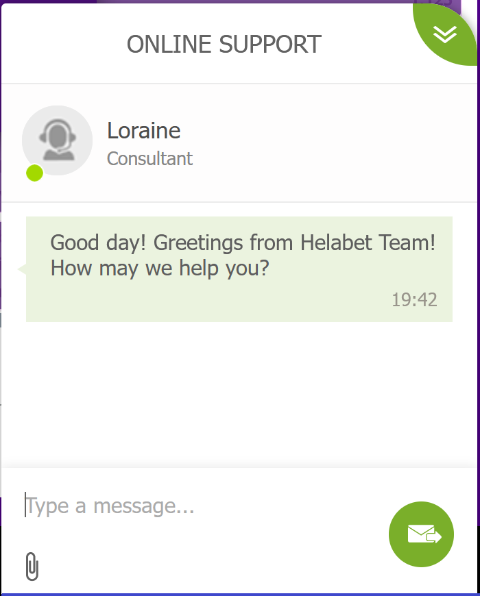 Helabet Live Chat