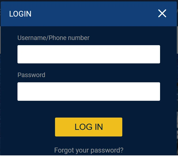 JamboBet login