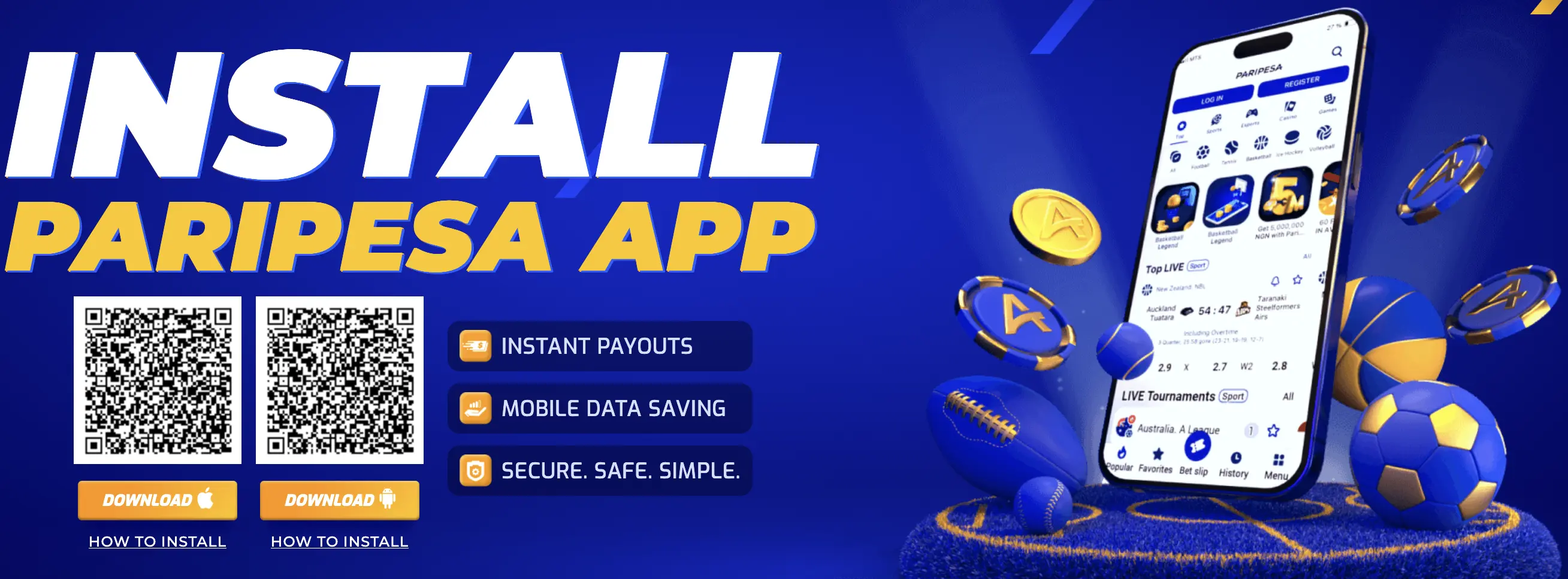 PariPesa mobile app download options for Android and Apple devices