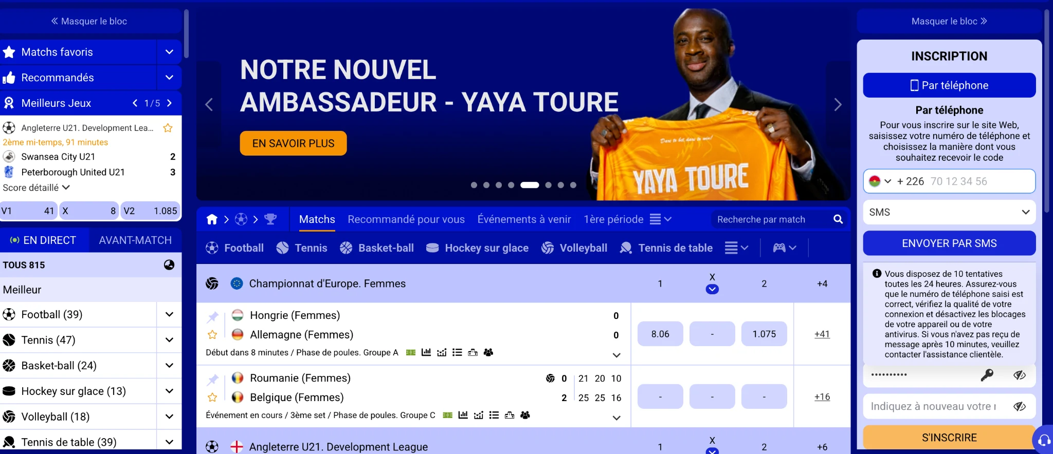 PariPesa Burkina Faso paris sportifs et paris en direct avec inscription +226