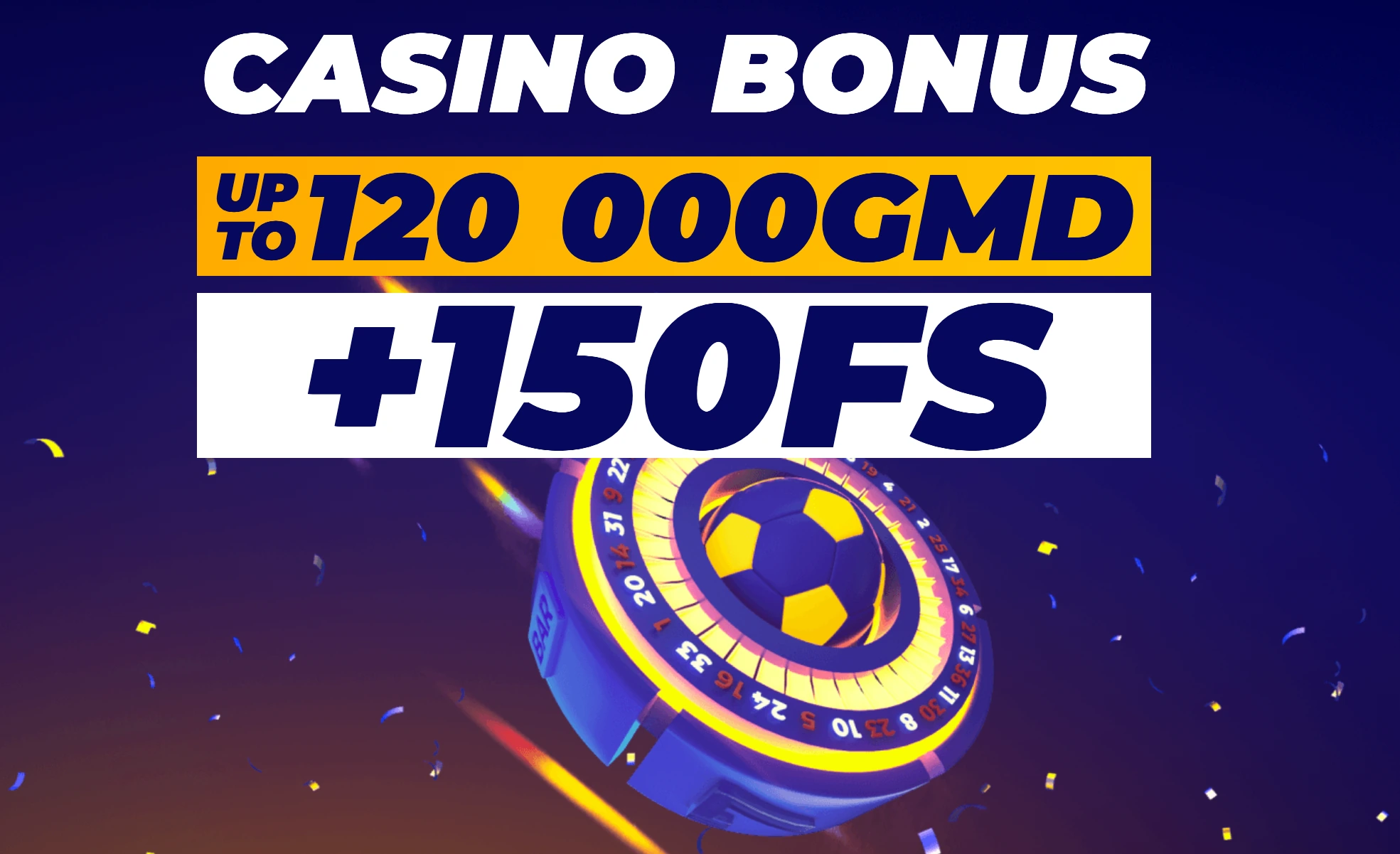 PariPesa Gambia casino welcome package up to 120,000 GMD plus 150 free spins