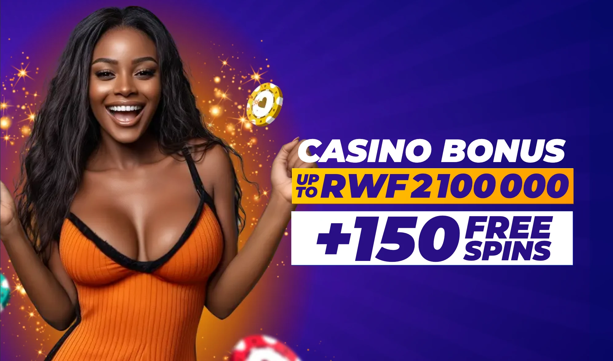 PariPesa Rwanda casino bonus up to 2,100,000 RWF plus 150 free spins