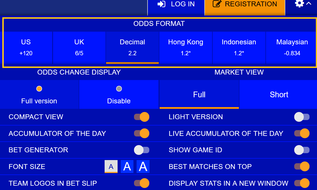 PariPesa Odds and Settings