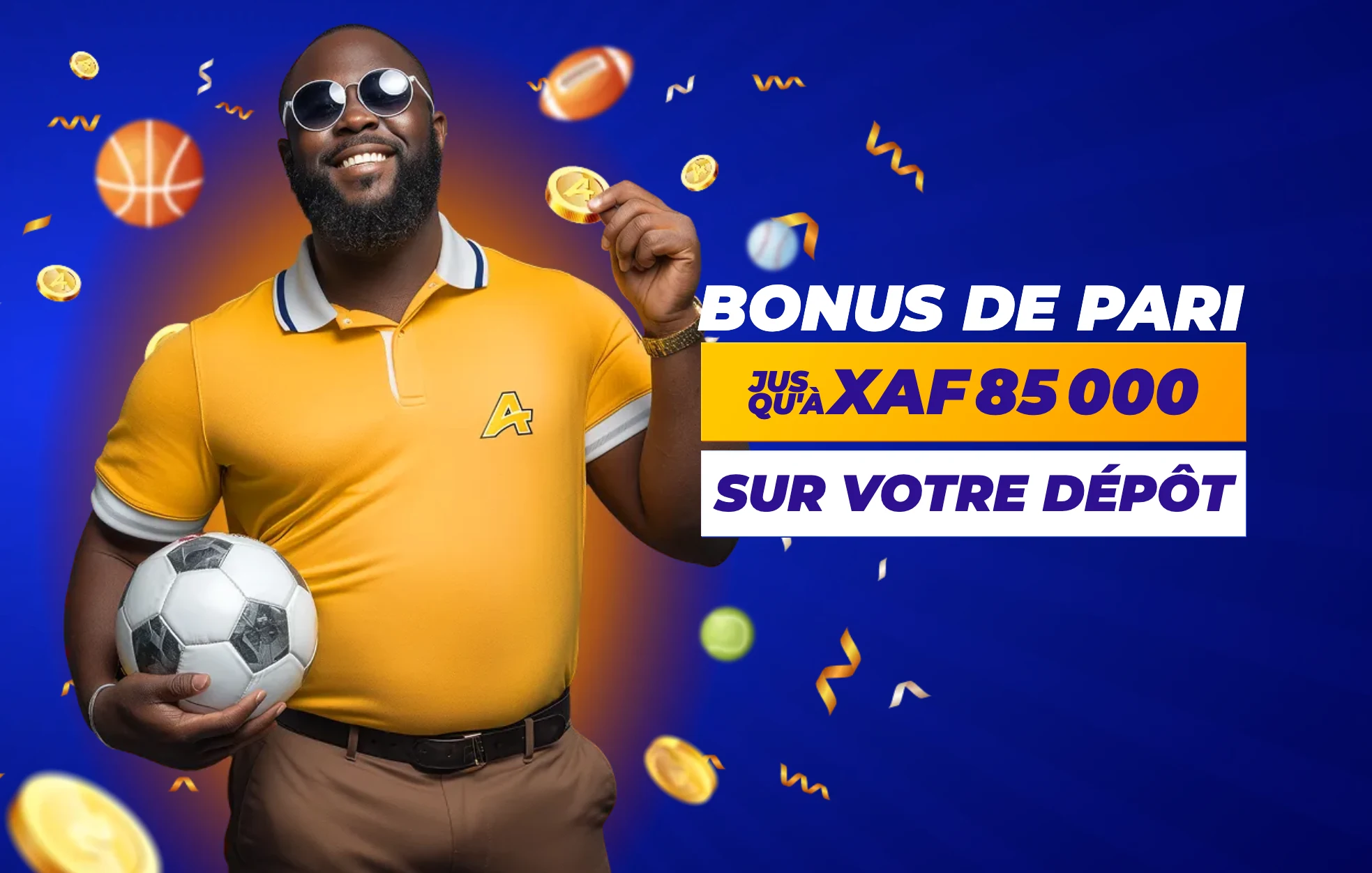 Bonus sportif PariPesa Tchad jusqu'à 85 000 XAF
