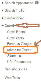 robots.txt tester tool
