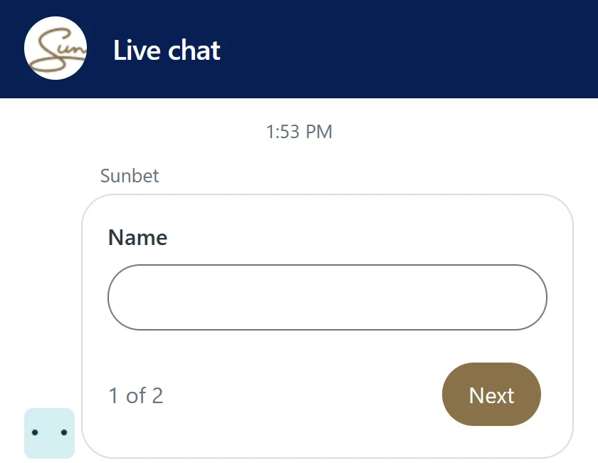 Sunbet Live Chat